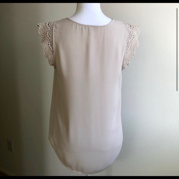 Crochet Cap Sleeve Blouse - Picture 1 of 6